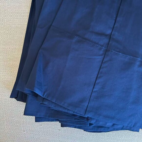 BEST STAUD Wells Midi Dress Sz6/8/10 Navy Blue Classic Cotton Party Wedding - Picture 8 of 12